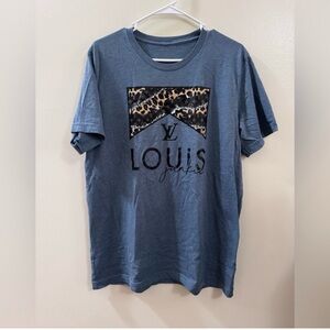 Louis Graphic T-Shirt with Leopard Print